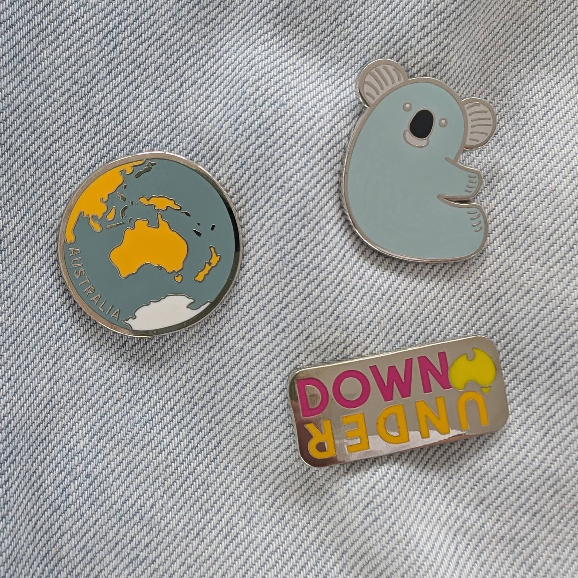 Bushpress - Wholesale Lapel Pin/Button - Earth enamel pin, orange 6