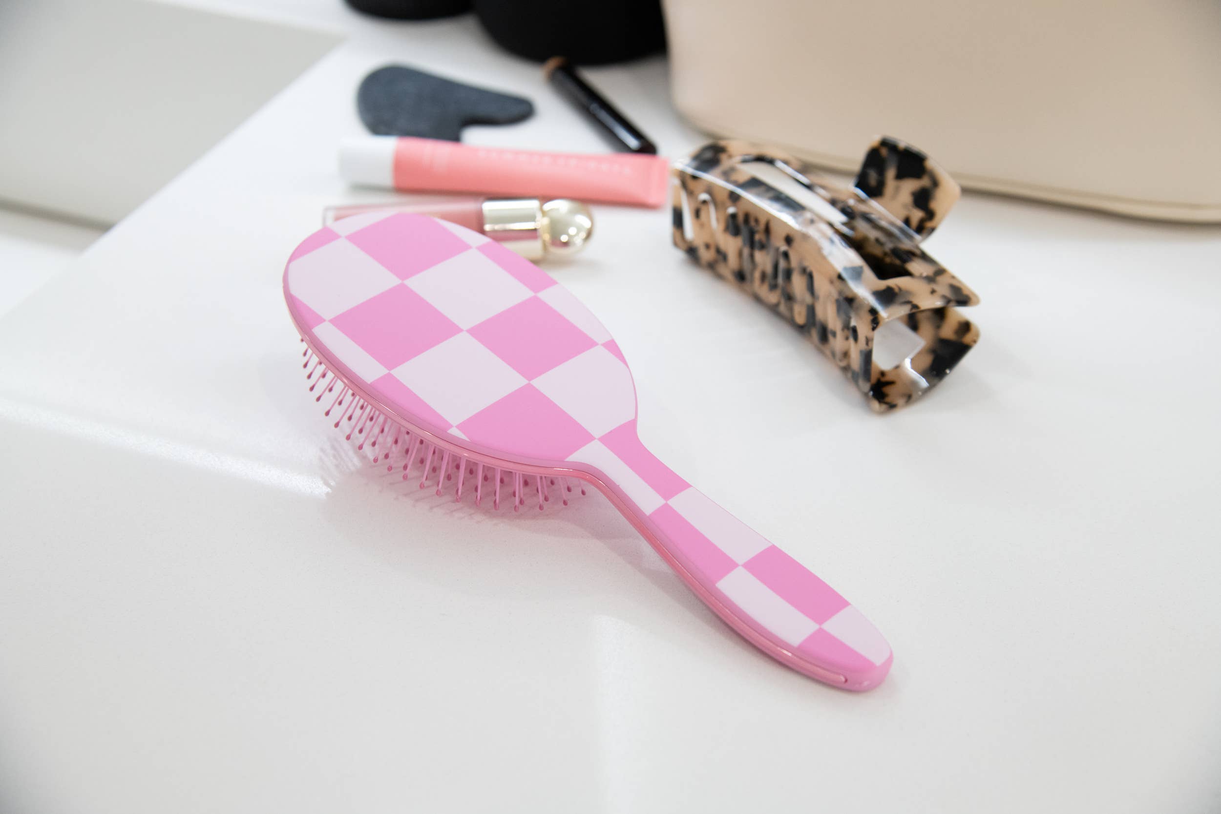 Framar Hair Brushes & Hair Accessories - Wholesale Hair Brush/Comb - FRAMAR Checkered Detangling Brush, Wet Hair Brush Detangler5