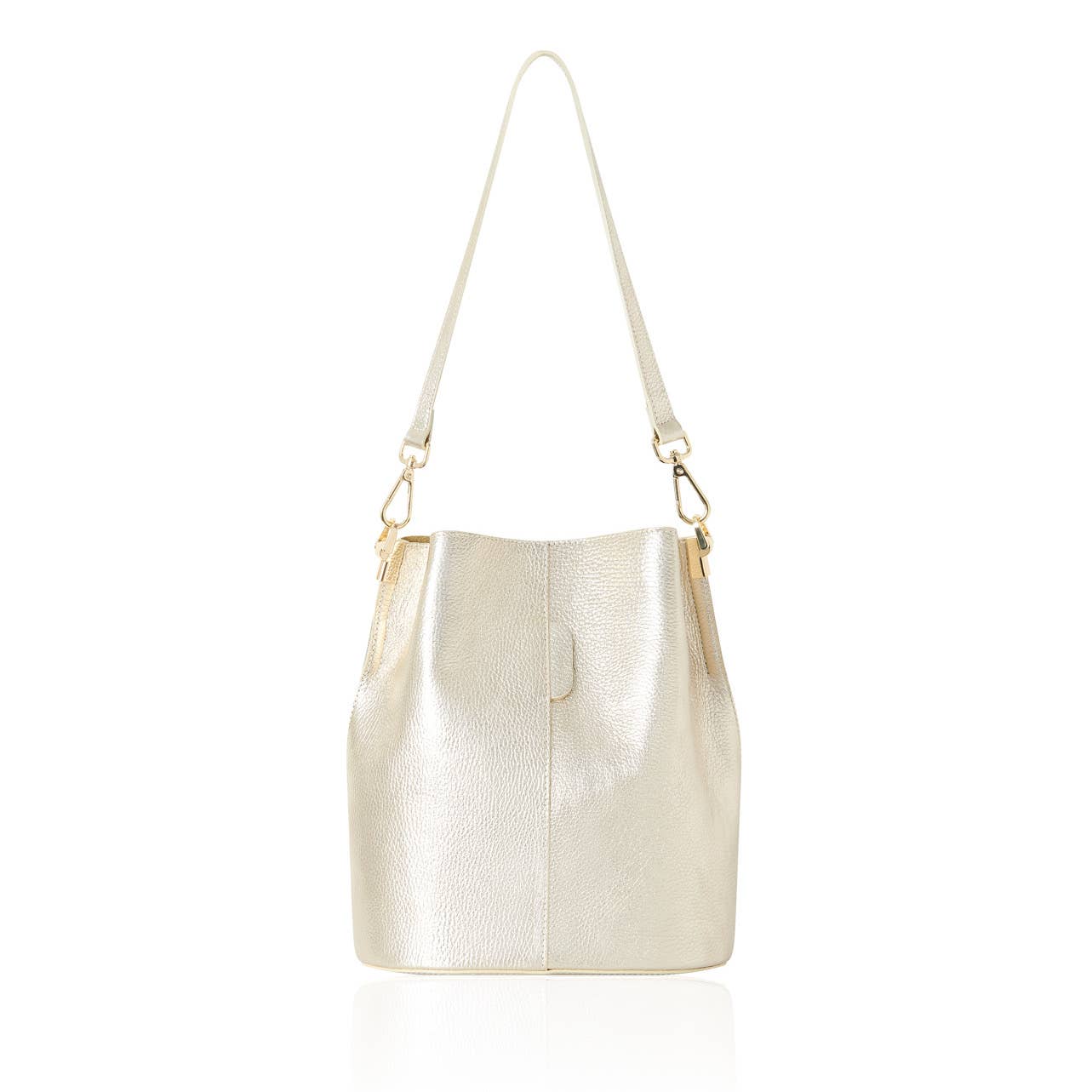 MONTTE DI JINNE - Vendita all'ingrosso Tracolla - Donna - Borsa a secchiello in vera pelle artigianale italiana4