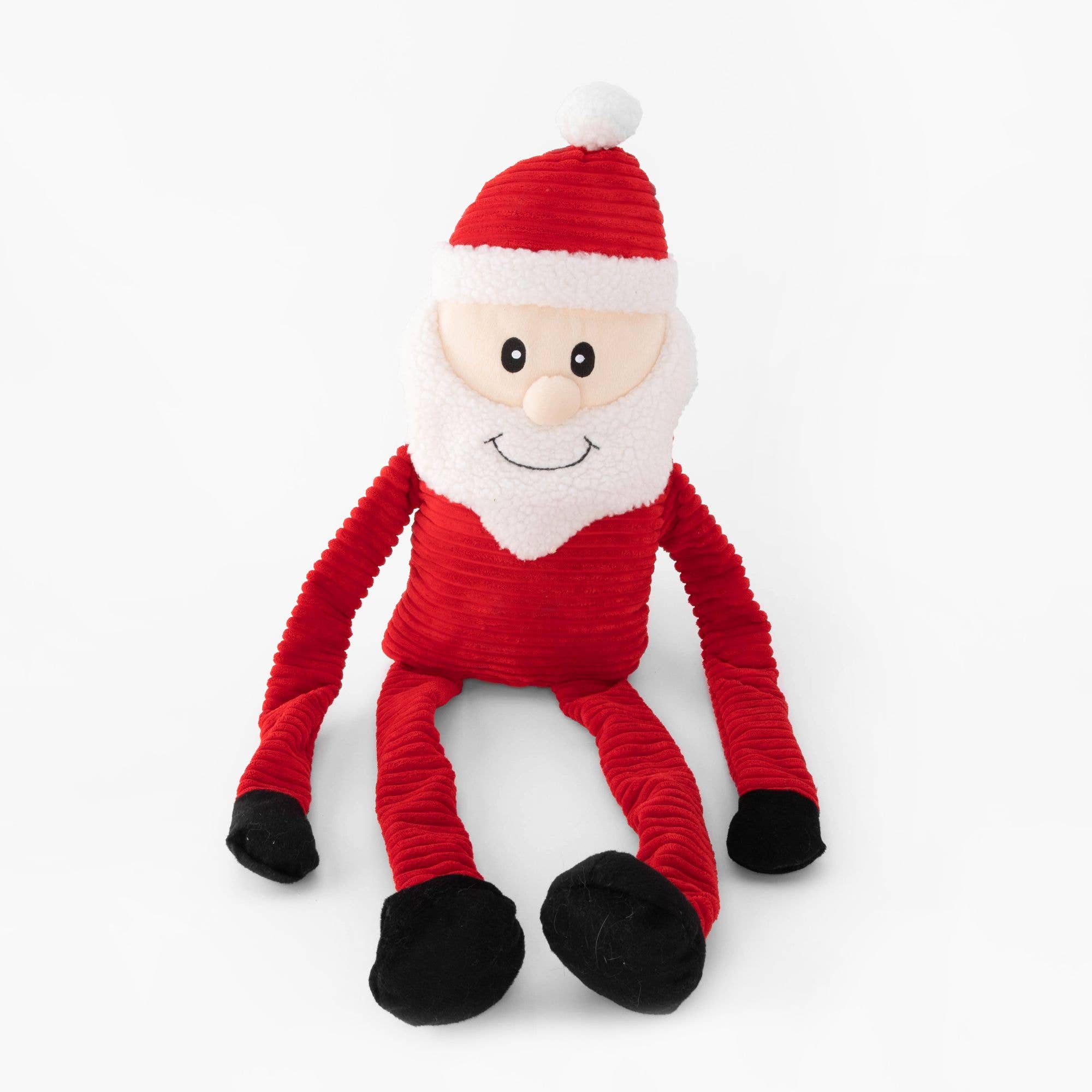 ZippyPaws - Vente Peluche – chien - Holiday Crinkle - Père Noël - Très grand - Jouet de Noël pour chien0