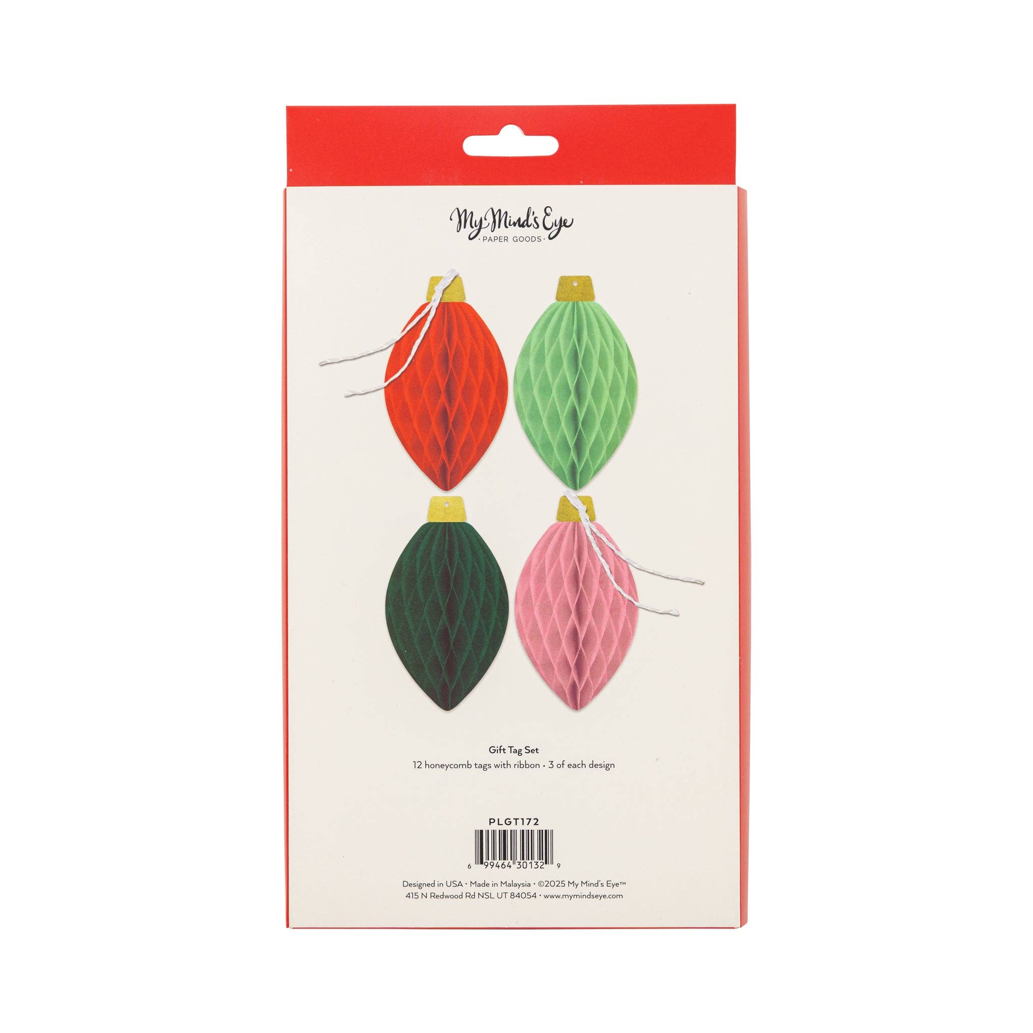 My Mind’s Eye - Wholesale Gift Tag - PLGT172 - Honeycomb Light Bulb Tag Set4