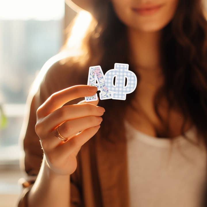 Aspen and Lark - Wholesale Sticker - Alpha Phi Sticker - Large Patchwork3