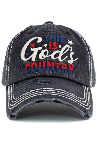 Your Fashion Wholesale - Wholesale Baseball Cap - Women's - This is God's Country Hat1