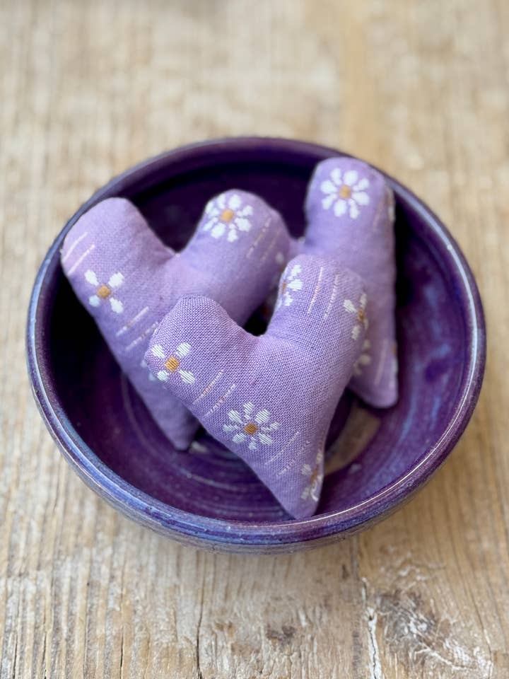 Mini Lavender Heart Sachets for wholesale by Belle's Nest
