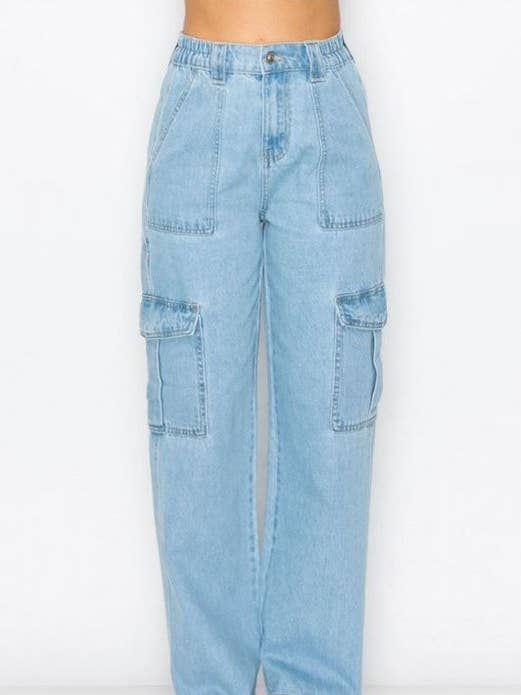 Teen Skaters Denim Cargo Pant for wholesale by BLUE AGE