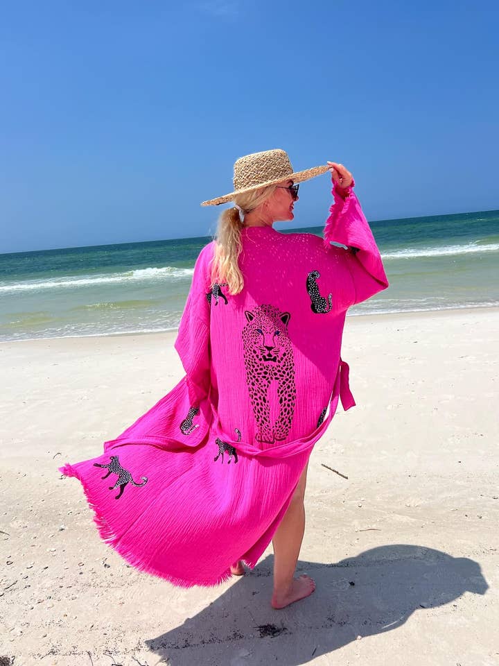 Karli Buxton - Wholesale Kaftan - Women's - Pink Leopard Kaftan Christmas!2