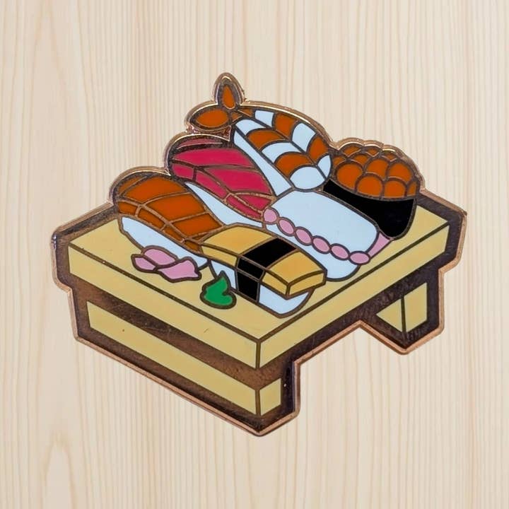 Sushi Enamel Pin for wholesale by Noms