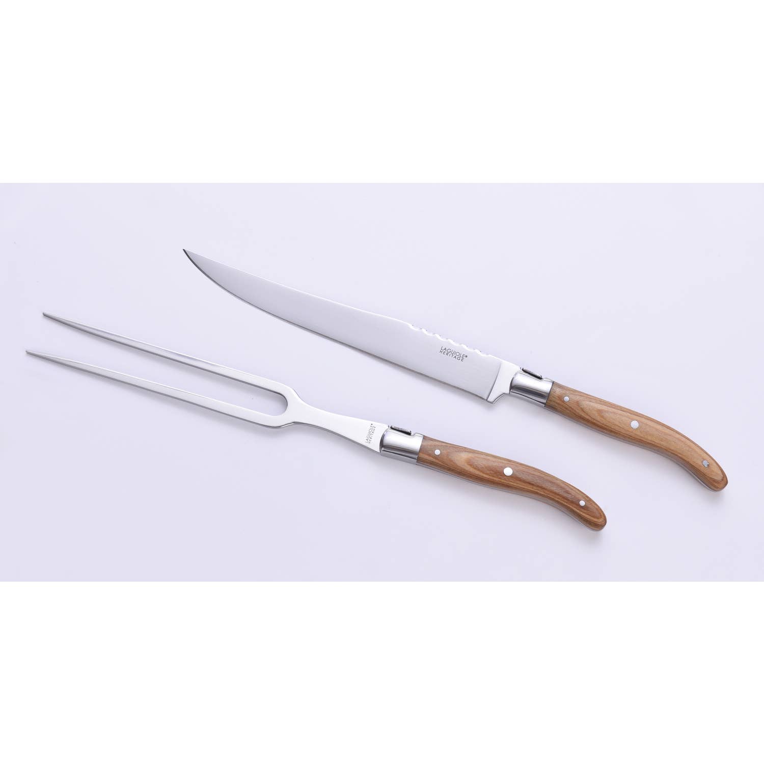 LAGUIOLE HERITAGE – wholesale Serveringsredskap – LAGUIOLE HERITAGE set med 2 stycken kniv och gaffel för carving3