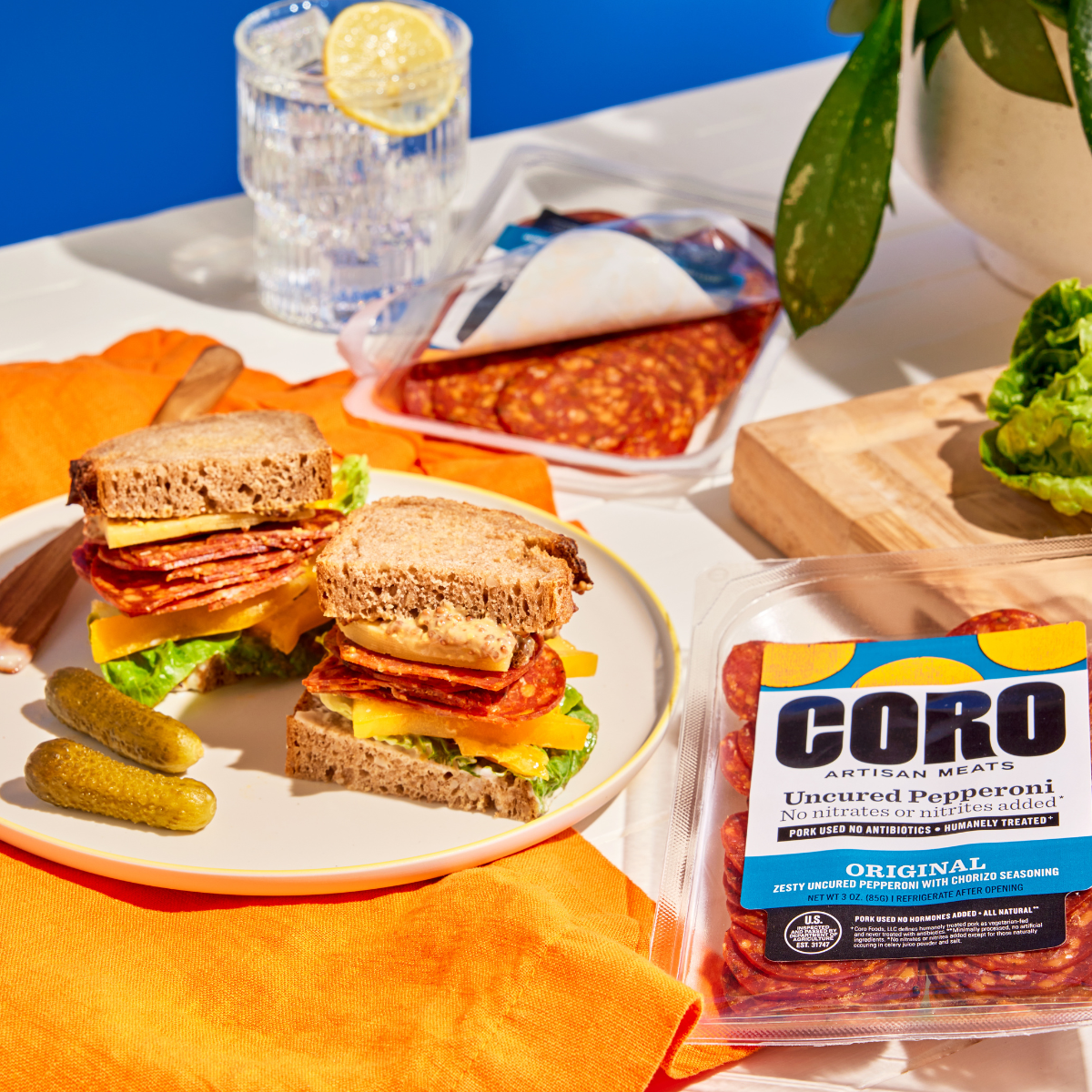 Coro Foods - Wholesale Salami - Sliced Pack - Uncured Original Pepperoni4