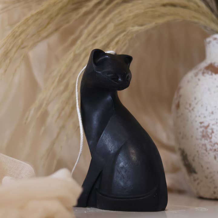 Agaboo Candle - Venta al por mayor Velas de diseño llamativo - Vela elegante con forma de gato, 5.5 x 2.5 pulgadas, con forma de animales10