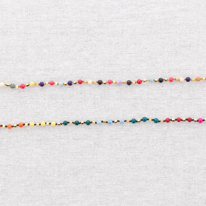 Sonata - Wholesale Beaded/Pearl Necklace - Stone Steel Necklace2