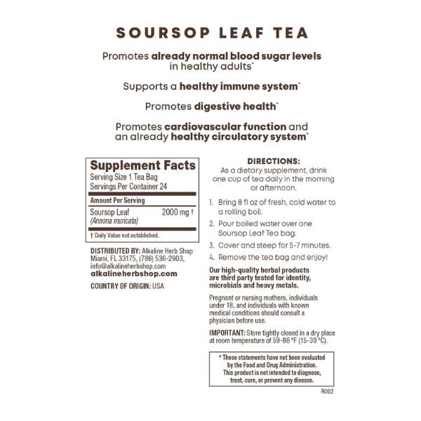 AlchePharma Naturals - Wholesale Oral Supplement/Vitamin - AHS Soursop Leaf – Immune & Digestive Support 90 capsules1