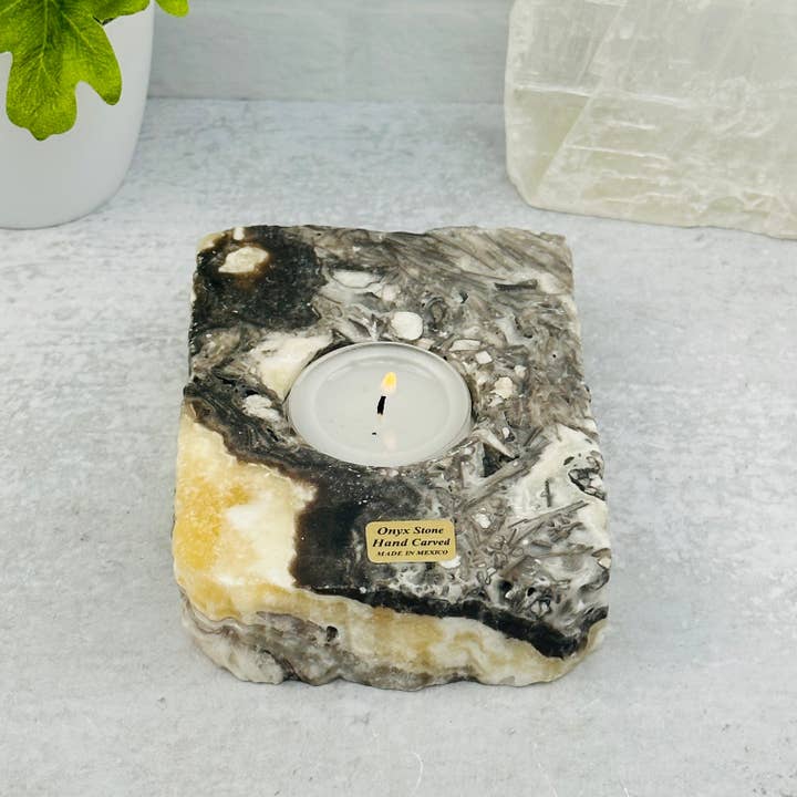 Rock Paradise - Wholesale Candle Holder - Mexican Onyx Crystal Candle Holder5