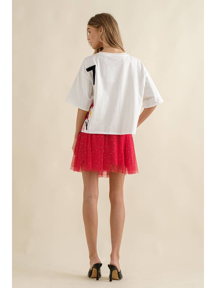 Blue B - Wholesale Skirt - Women's - 32530S - Elastic Waist Tulle Mesh Mini Skirt5