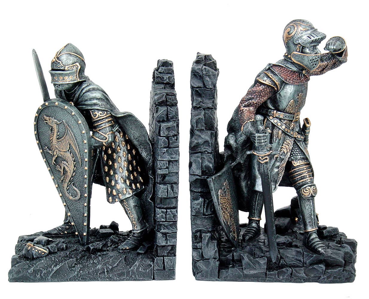 Pacific Trading - Wholesale Bookend - Medieval Knights Bookends0