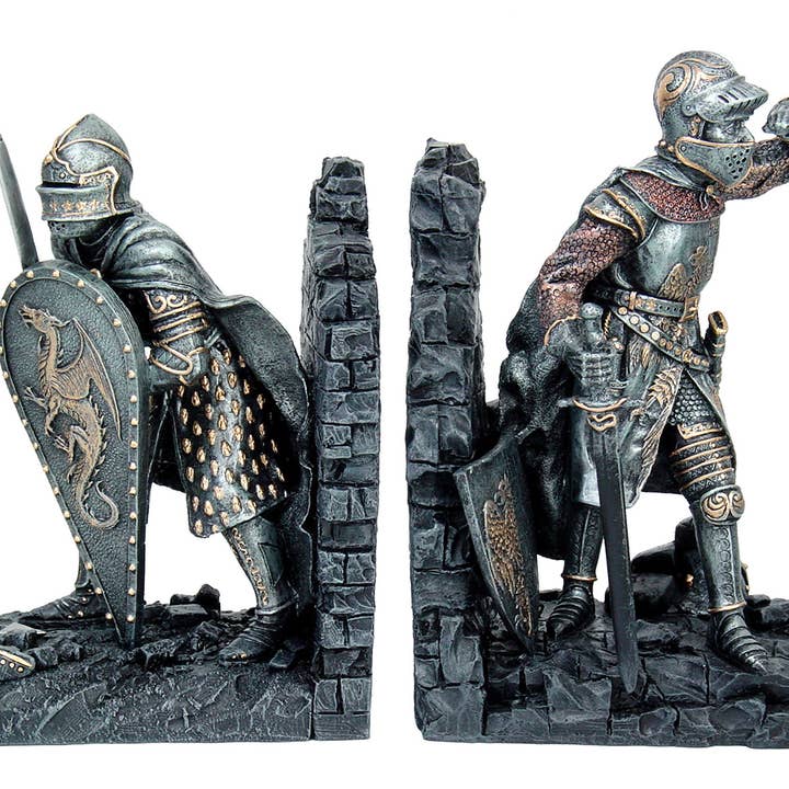 Sujetalibros de caballeros medievales para venta al por mayor de Pacific Trading