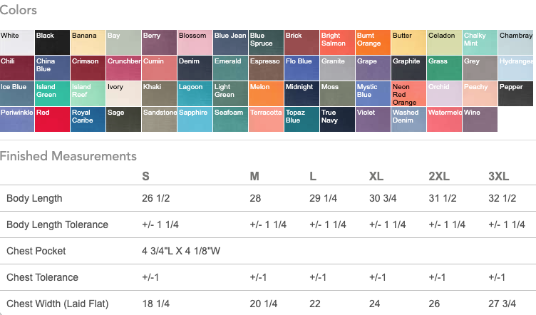 Total Apparel - Wholesale T-Shirt - Unisex - Comfort Colors Garment-Dyed Pocket Blank T-Shirt | 6030CC62