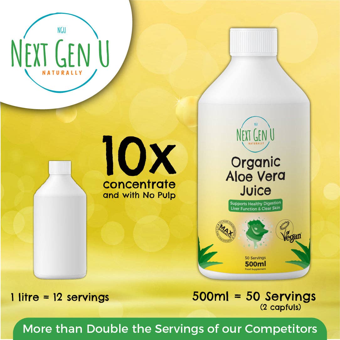 Next Gen U – wholesale Wellness juice/tonic – Organic Vegan Aloe Vera Juice 500ml1