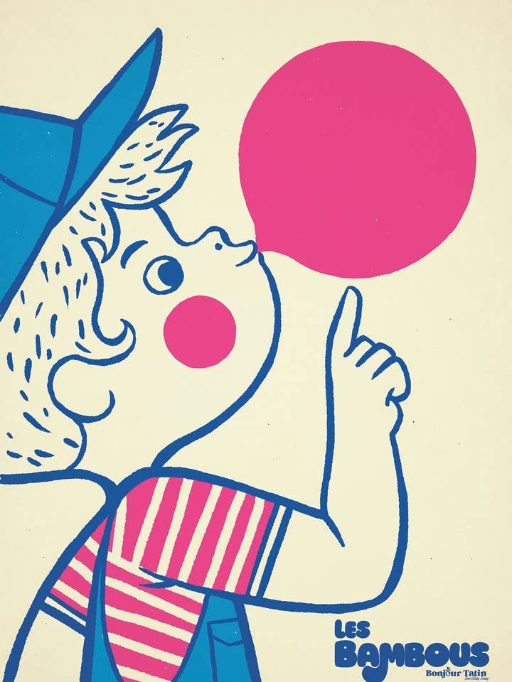 Cartel 'Mi Globo de Chicle' - Les Bambous para venta al por mayor de BonjourTatin