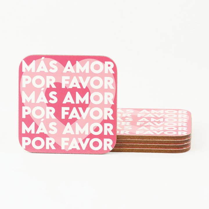 Mais Amor Por Favor Porta-copos por atacado de DesignPlace