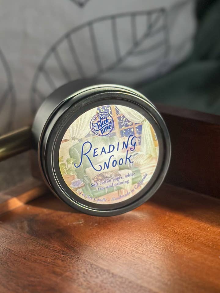 Vela de 4 oz Rincón de Lectura para venta al por mayor de In the Wick of Time