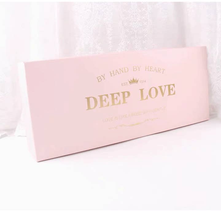 Elegant Design Supply - Wholesale Gift Box - "I Love You" Flower Gift Box with Foam and Liner7