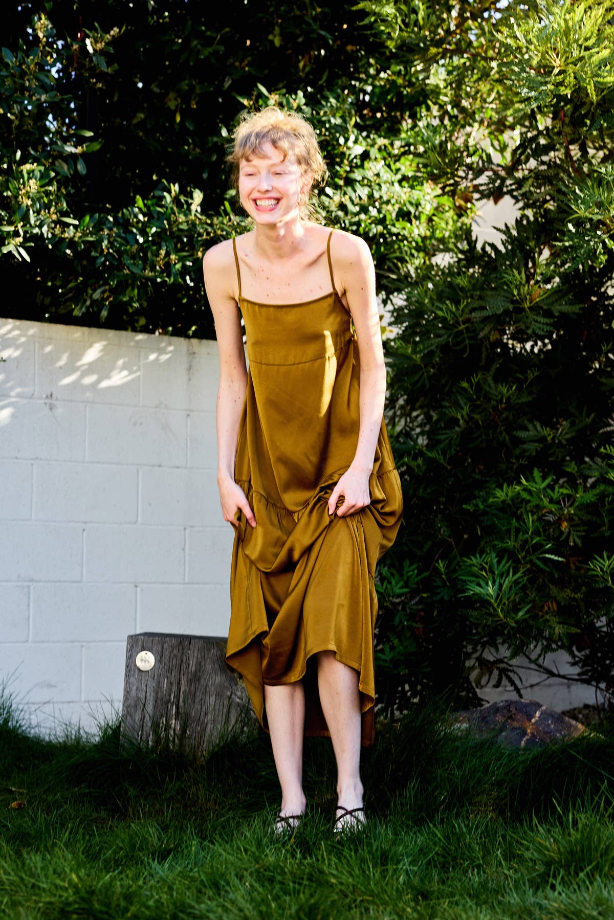 Lara Daisy - Wholesale Dress - Women's - Leopard Square Neck Ruffled Hem Cami Midi Dress11