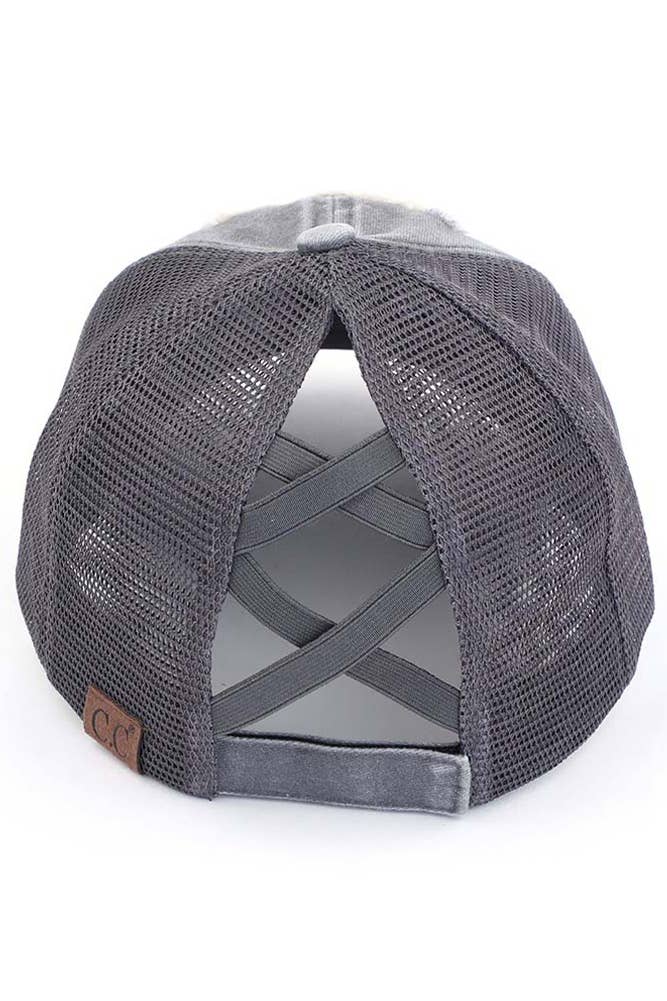 Hana - Vendita all'ingrosso Cappello per coda di cavallo - Donna - Cappellino in cavallino C.C Tequila Lime and Sunshine Patch3