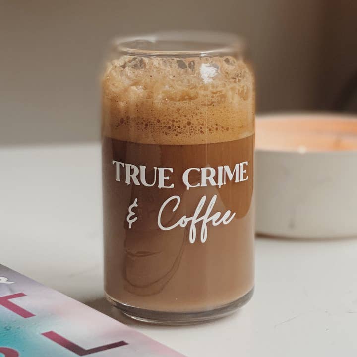 True Crime Glass Cup for wholesale by Nomadic Roots