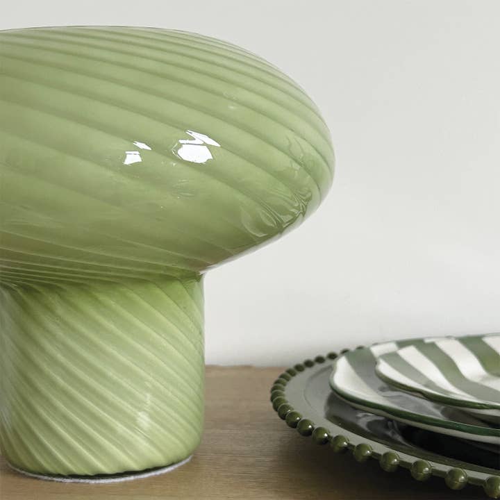 Opjet Paris - Wholesale Dinner Plate - Set of 4 green trattoria dessert plates D19cm2