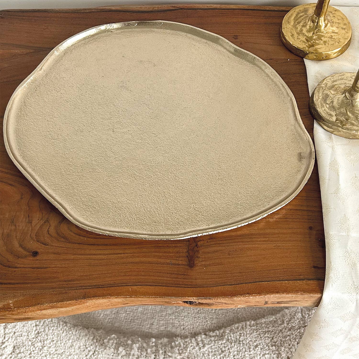 Opjet Paris - Wholesale Platter - Alice Osmose gold tray W40.5 D36 H1cm1