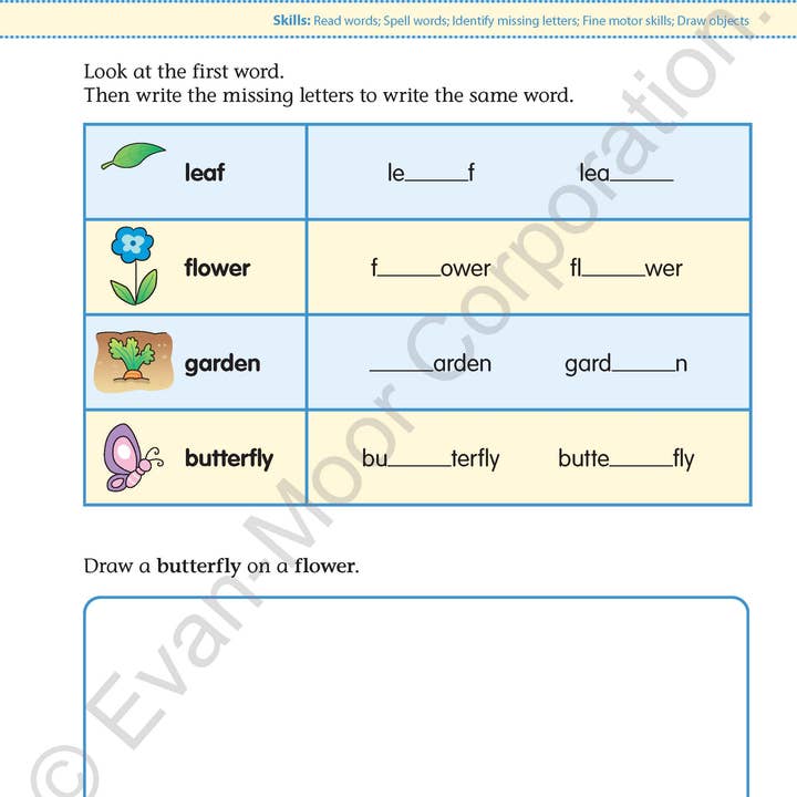 Evan-Moor Educational Publishers - Vendita all'ingrosso Libro per l'infanzia (3-5) - Il mio grande libro di parole, cartella di lavoro di grado 28