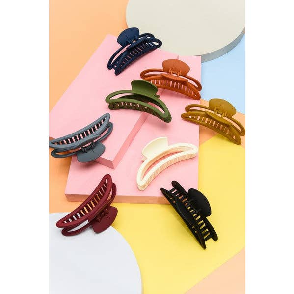 JOSSLYN by wall to wall - Wholesale Hair Clip - Women's - EXTRA LARGE MATTE LUXE HAIR CLAW CLIPS | 40H4427
