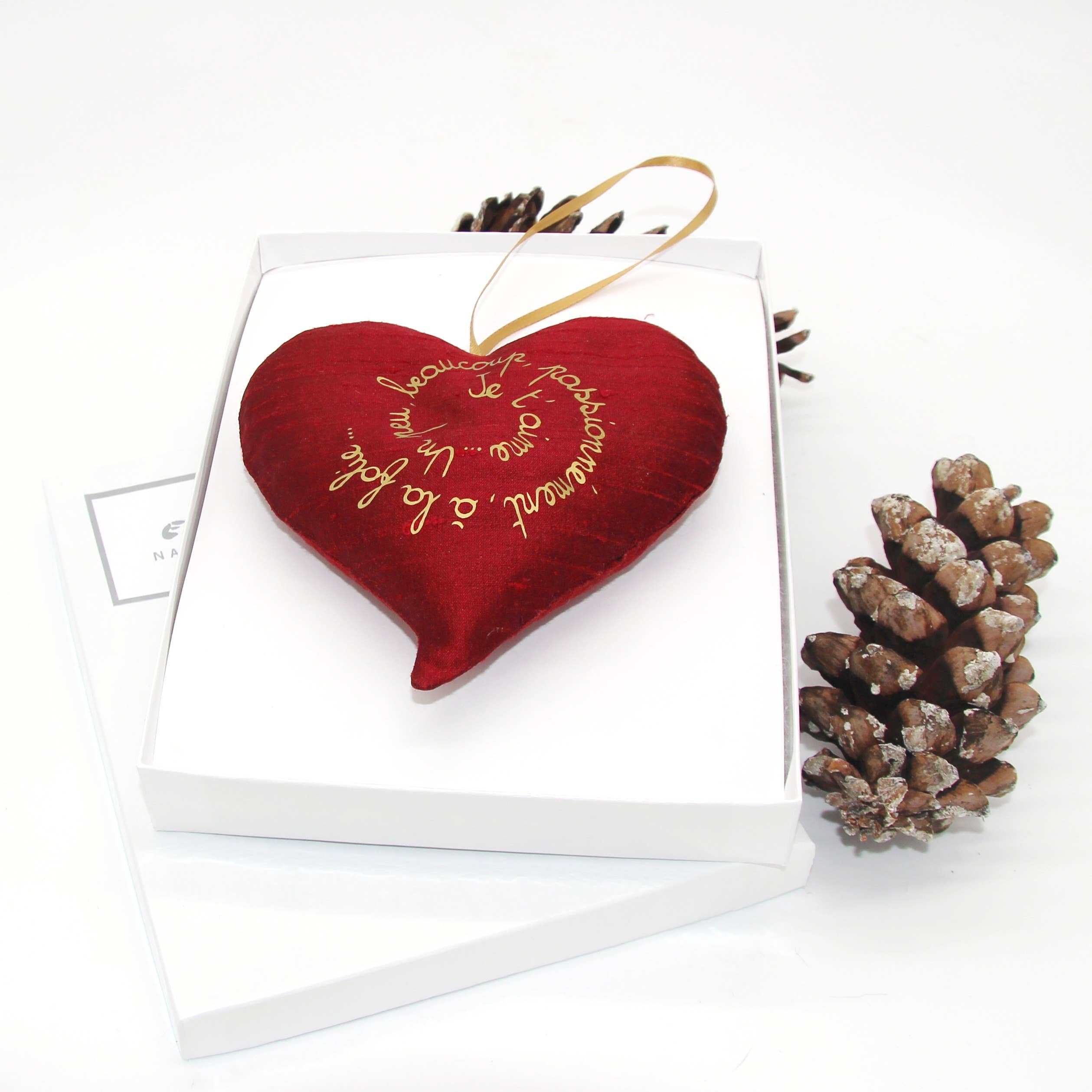 Estelle Billot - Vendita all'ingrosso Sacchetto profumato - Sacchetto a cuore profumato alla lavanda francese. Ornamento per San Valentino e Natale4