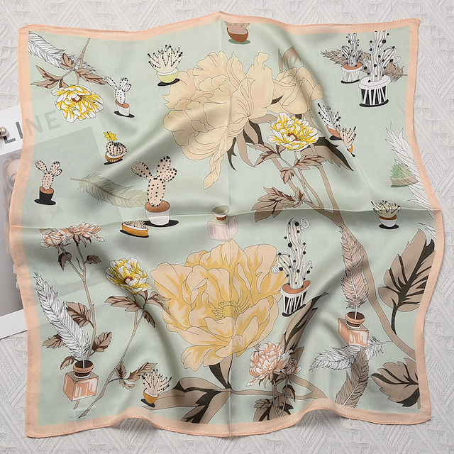 Pretty Persuasions – wholesale Scarf – Women's – S25062 100% Silk Square Scarf (21"x21")13