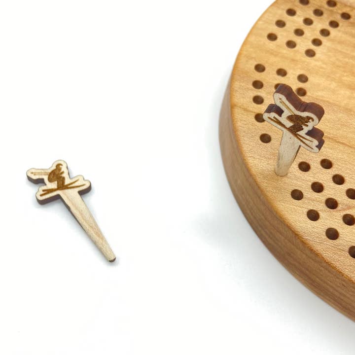 Cast & Carve - Vendita all'ingrosso Giochi da tavolo - Picchetti Cribbage - Fauna selvatica e qualsiasi design personalizzato80