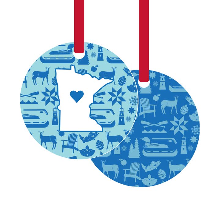 Adorno de Metal | Iconos MN - Azul para venta al por mayor de Creative Compass