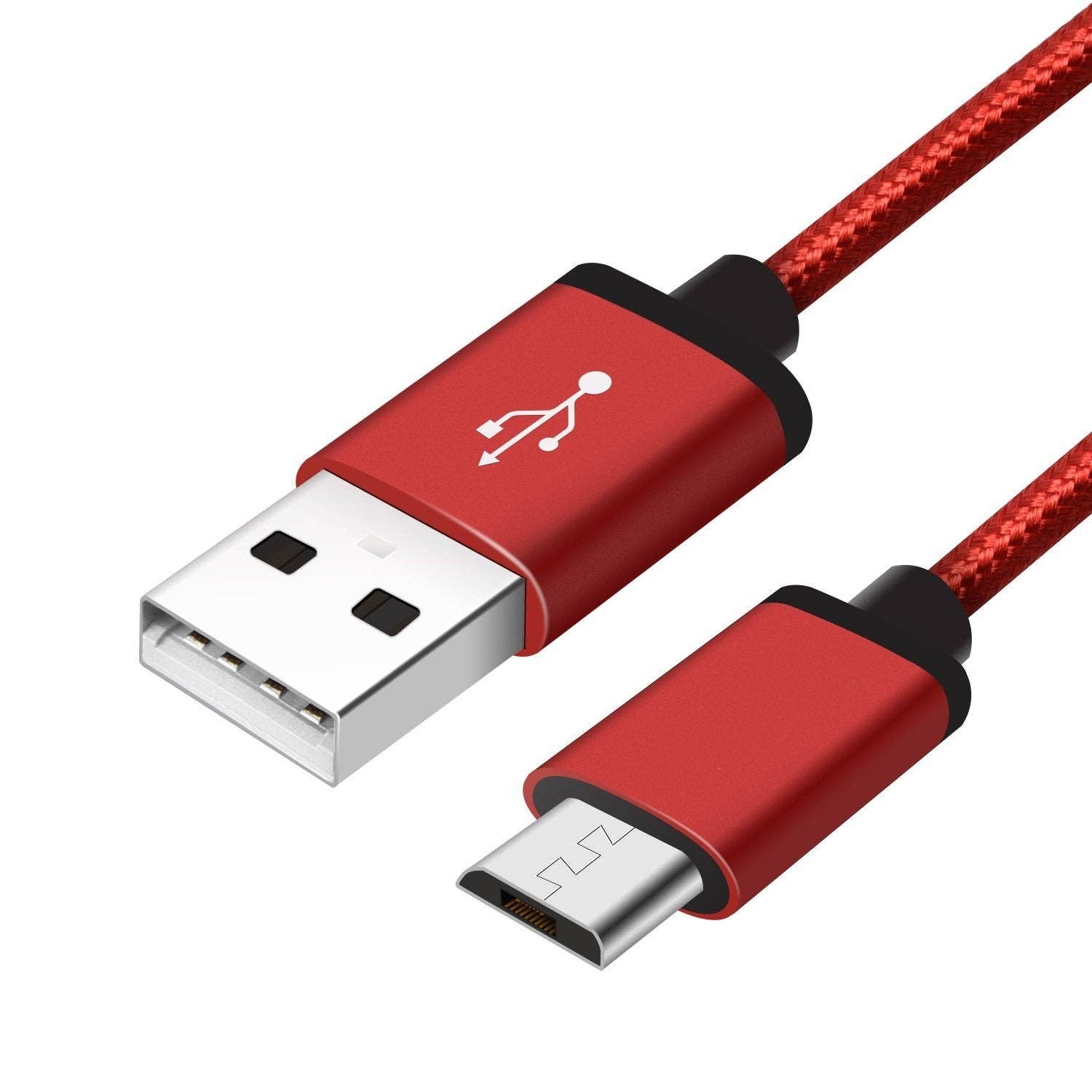 DGN Gadgets - Vente Câble de charge - Câble Micro USB tressé en nylon, charge rapide, 3 et 10 pieds (0,91 m et 3 m) pour Android0