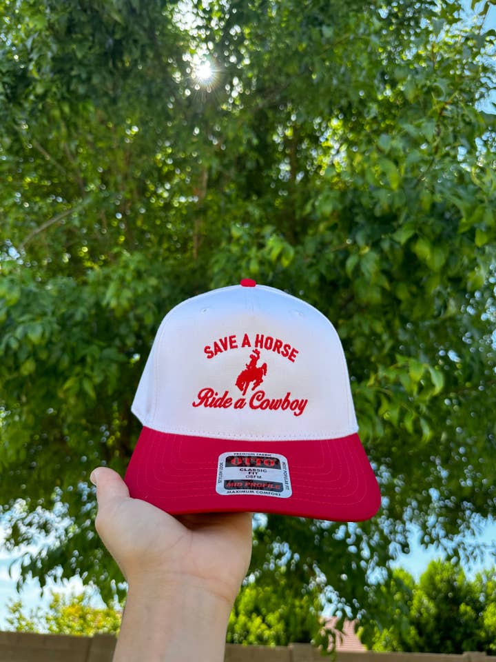 Save a horse embroidered hat for wholesale by Burnt By Bray LLC