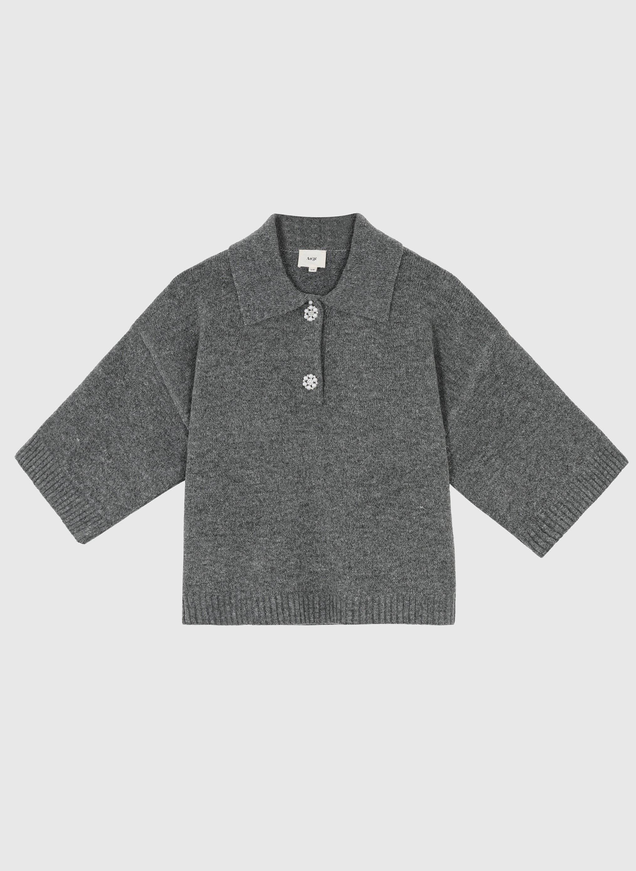 An'ge – Pulôver - Mulher por atacado – PULL NOREA cinzento5