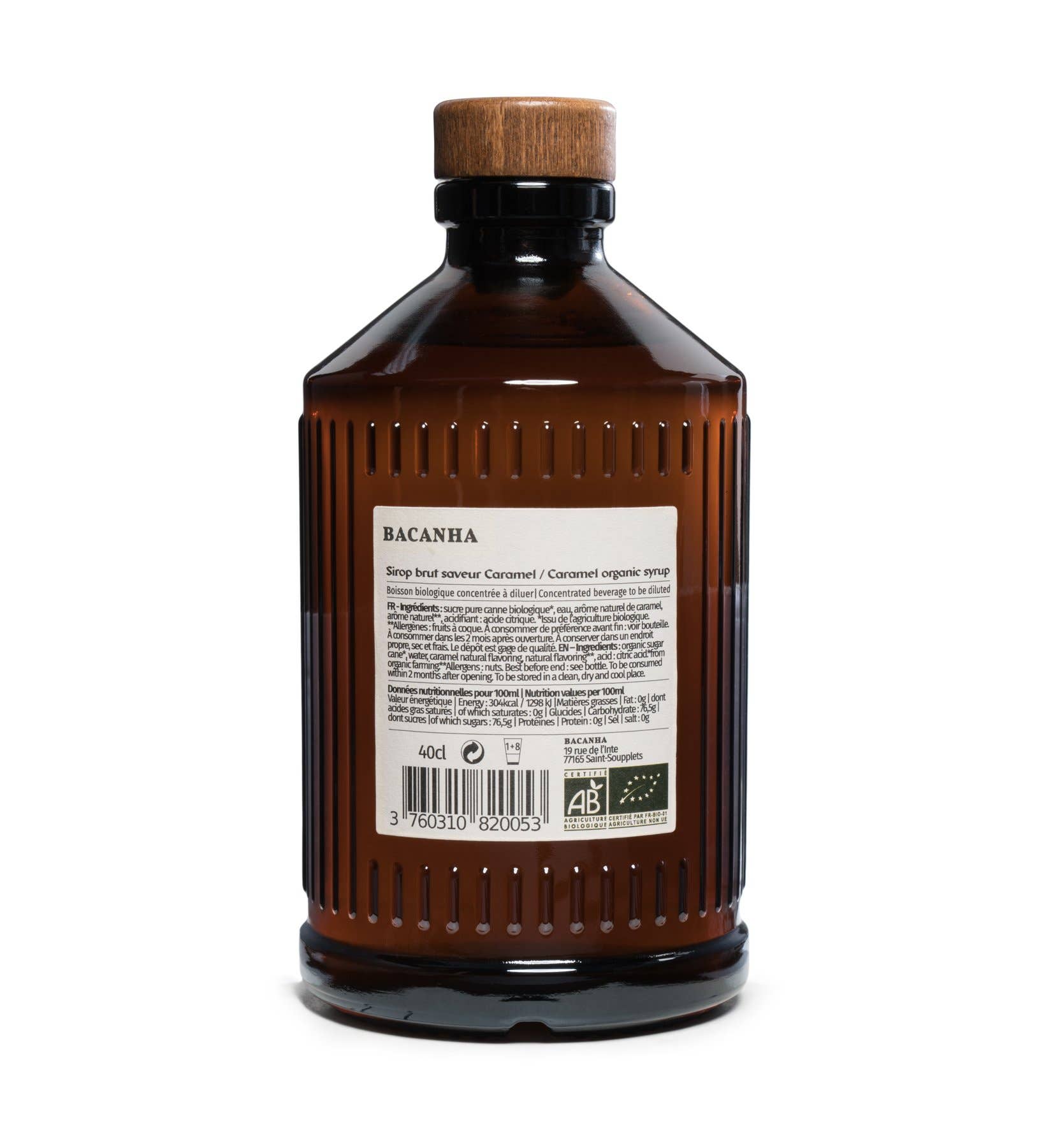 Bacanha - Wholesale Cocktail Mix/Syrup - Raw Caramel Syrup - Organic - 400ml - 13,5 fl. oz.1