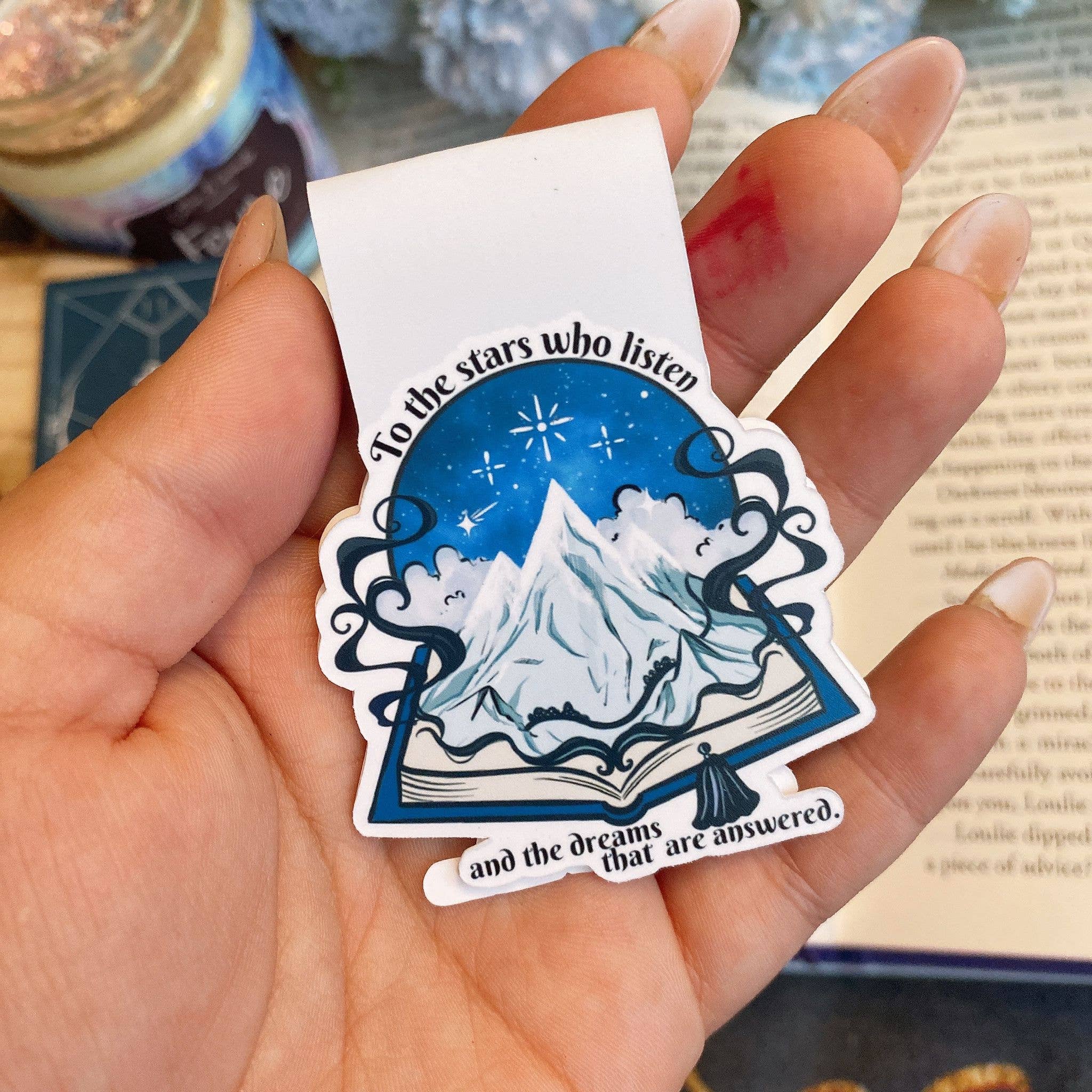 Alsace’s Art - Venta al por mayor Marcapáginas - ''Hacia las estrellas'' -Marcapáginas magnético.0