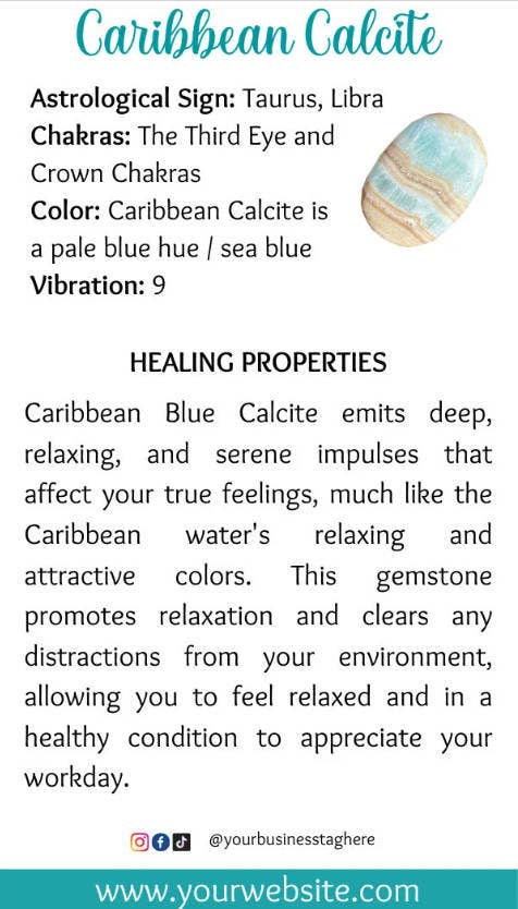 CaNatureLover – Cartas de tarô por atacado – Conjunto de 300 Cartões Impressos de Pedras Preciosas e Cristais2