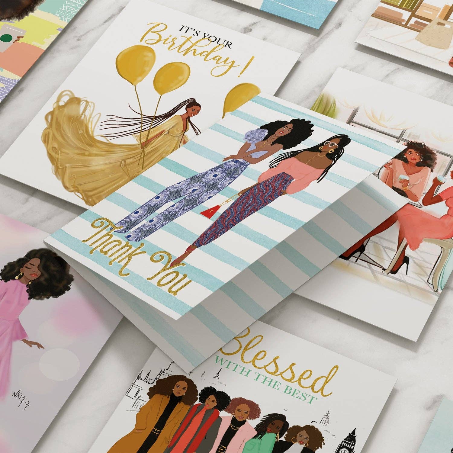 African American Expressions - Wholesale Gewone wenskaart - AOAB820 Kaarten voor alle gelegenheden - Sister Friend 2-assortiment1