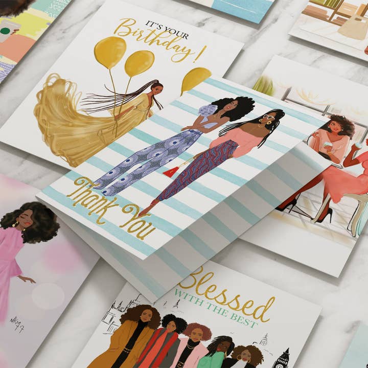 African American Expressions - Wholesale Everyday Greeting Card - AOAB820 All Occasion Cards - Sister Friend 2 Assortment1