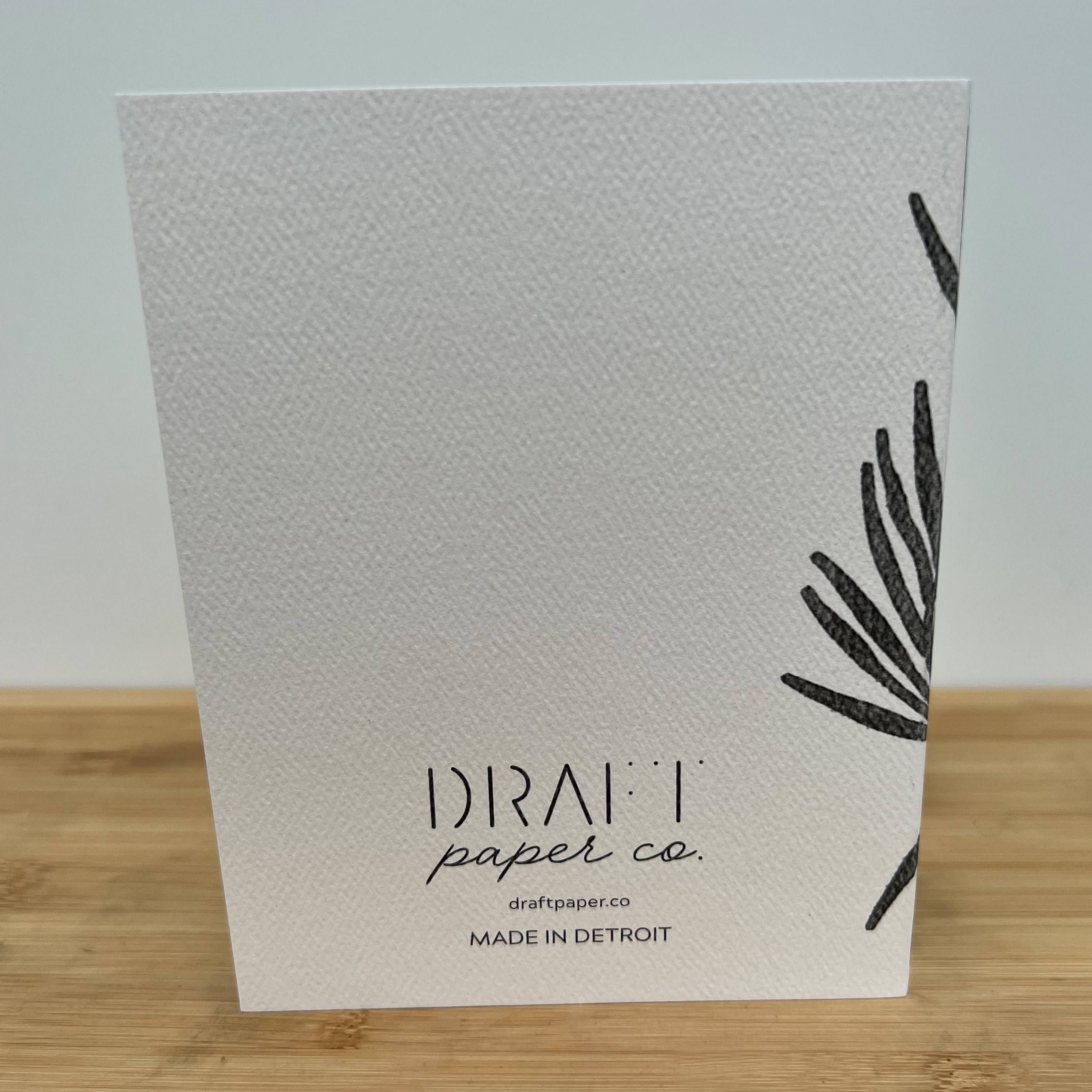 Draft Paper Co. – postal de simpatia por atacado – Cartão de Saudação • Maldito, Estou feliz por não morreres3