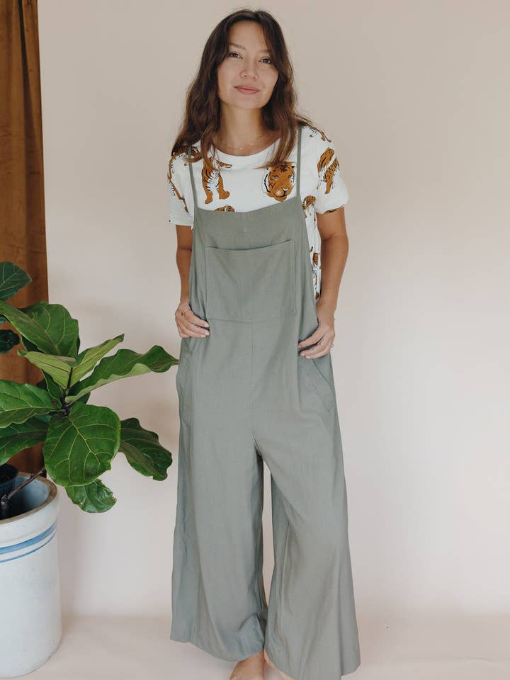 Overalls - Olive Grove for wholesale by Wings Hawaii