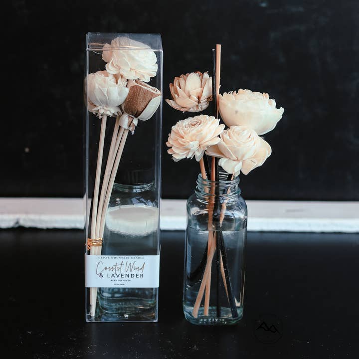Cedar Mountain Candle - Wholesale Reed Diffuser - WINTER & HOLIDAY: Flower Reed Diffuser