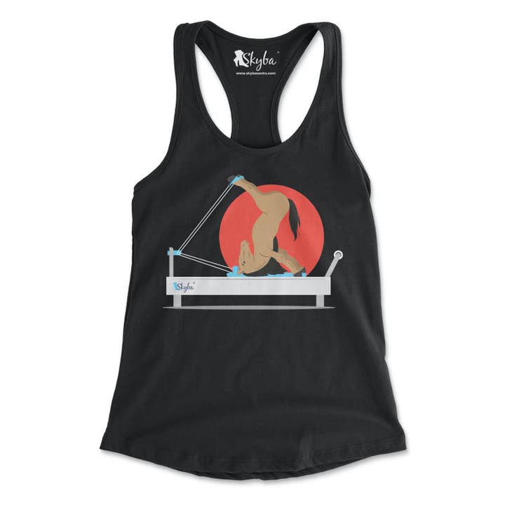 Flexible Horse on Reformer - Women's Slim Fit Tank for wholesale by Skyba
