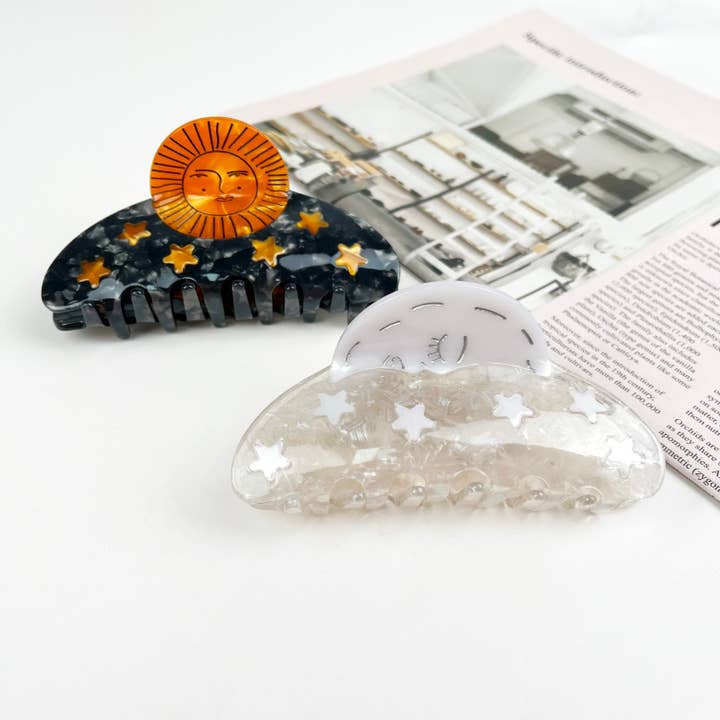 TheDivaSoap - Wholesale Hair Clip - Women's - Sun Claw Clip Moon Hair Clips